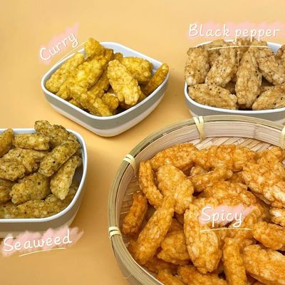 Mua Rong biển giòn Cà ri ớt Hương vị tiêu đen Bánh gạo Snack chiên online manufacture
