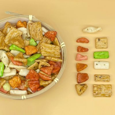 Bánh gạo thập cẩm Bánh gạo ngũ cốc kiểu Nhật Bánh gạo nhiều màu sắc