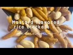 Bánh gạo hình lưỡi liềm Bánh gạo rắc hạt Nhật Bản Bánh gạo rong biển wasabi