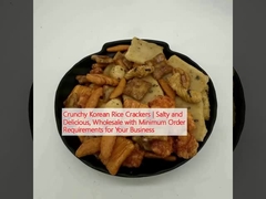 Bánh giòn gạo Hàn Quốc giòn giòn, mặn và ngon, bán buôn với yêu cầu đặt hàng tối thiểu cho doanh nghiệp của bạn